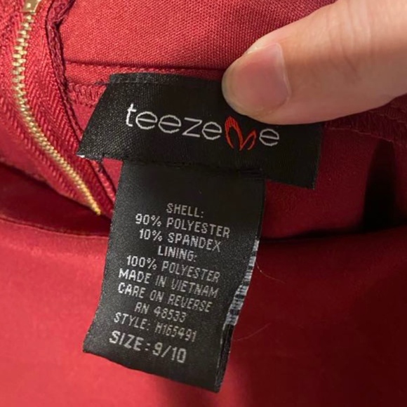 off the shoulder body con maroon/burgundy dress - Picture 2 of 4